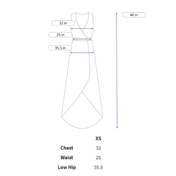 NEW TULAROSA Selena Floral Wrap Maxi Ruffle Dress in Del Mar Womens Size XS - Picture 16 of 17